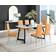 Furniturebox Carson Mustard Dining Set 90x160cm 7pcs