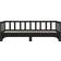vidaXL Pull-Out Black Sofa 203.5cm 3 Seater