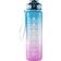 Beauty Rebels Motivational Water Bottle 1 L Blue Lilac Drikkedunk 1L