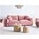 Beliani Velvet Pink Luvos Sofa 3 Seater