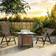 OutSunny Set of 2 Brown Rattan Folding Dining Chair 110 x 58 x 71 cm