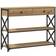 vidaXL Artisan Egetræ 100x28x75 cm Ingeniørtræ Stål Konsolbord
