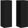 vidaXL Plant Stand Black Oak 33x33x100 cm