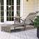 OutSunny Mixed Grey Rattan 4 Position Adjustable Sun Lounger 46 x 62 x 188 cm