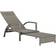 OutSunny Mixed Grey Rattan 4 Position Adjustable Sun Lounger 46 x 62 x 188 cm