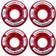 Supreme Rollers Quad Hjul 62mm 78A Red