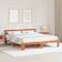 vidaXL Pine Wood Wax Brown 180 x 200 cm Frame Bed