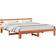 vidaXL Pine Wood Wax Brown 180 x 200 cm Frame Bed
