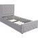 Kosy Koala Ottoman Storage Gaslift 3ft Single Grey Velvet Frame Bed