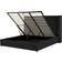 Beliani Ottoman Velvet Lubbon 180 x 200 cm Black Frame Bed
