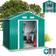 Gardebruk Large 6x4 Metal Tool Shed 196x132x188 cm (Building Area )