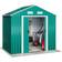 Gardebruk Large 6x4 Metal Tool Shed 196x132x188 cm (Building Area )