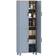 Homcom Modern Kitchen Cupboard with 4 Shelves Grey Storage Cabinet