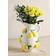 Hestia White Jug With Lemons 25 cm Vase