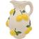 Hestia White Jug With Lemons 25 cm Vase