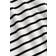 H&M Flared Skirt Rib Knit Dress - White/Striped