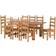 SECONIQUE Corona Extending Brown Dining Set