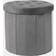OHS Foldable Round Storage Charcoal Foot Stool 42cm