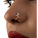 Shein Rhinestone Decor Nose Cuff Copper Popular Piercing Body Jewelry Gift For Women & Men