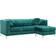 Glory Furniture Pompano G895B-SC Green Sofa 83" 2pcs 3 Seater
