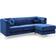 Glory Furniture Pompano Collection G781B-SC Blue Sofa 83" 2pcs 3 Seater