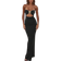 Shein Women's Sexy Hollow-Out Bandeau Starfish Metal Decor Bodycon Maxi Dress, Long Backless Y2K Elegant Evening Party Wedding Guest Cocktail Gown, Classy Cut Hollow Out Dresses, Spring Summer Fall