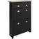 GFW Lancaster Black/Oak Shoe Rack 78x108cm
