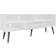 Madesa Modern White TV Bench 150x60cm