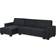 Beliani Alessandrini Dark Gray Sofa 290cm 3 Seater