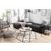 Beliani Alessandrini Dark Gray Sofa 290cm 3 Seater