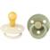 Bibs Colour Rund Napp Latex Str 1 2-pak Ivory/Sage