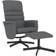 vidaXL Recliner Chair with Footstool Grey Fåtölj 104.5cm