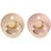Bibs Colour Rund Napp Latex Str 1 2-pak Vanilla/Blush