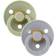 Bibs Colour Rund Napp Latex Str 1 2-pak Cloud/Sage