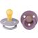 Bibs Colour Round Pacifier Latex Size 1 2-pack Fossil Grey/Mauve
