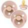 Bibs Colour Rund Napp Latex Str 1 2-pak Blush