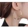 Shein Fashionable Minimalist Gold Sweet Y2K Oversize Hoops Luxurious Elegant Chic Earrings