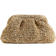 H&M Straw Clutch - Light Beige/Gold Coloured