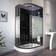 Home Deluxe Cabine De Douche Black Pearl Avec Douche À Effet Pluie 120 x 80 cm Noir 1200x800x2200mm