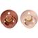 Bibs Colour Round Pacifier Latex Size 1 2-pack Woodchuck/Blush