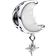 Pandora Moon and North Star Charm - Silver//White/Transparent