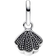 Pandora Sparkling Shell Mini Dangle Charm - Silver/Transparent