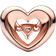 Pandora Radiant Heart & Floating Stone Charm - Rose Gold/Transparent