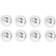 SG Armaturen Junistar Eco 6W DTW 8-P White Loftplafond ∅ 9cm 8stk