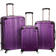 Rockland Hardside Spinner Set of 3 - Purple