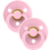 Bibs Colour Round Pacifier Latex Size 1 2-pack Baby Pink