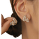 Shein Hihho 2pcs Fashion Personalized Sparkling Micro-Inlaid Zirconia Wheat Ear Stud Earrings For Girls, Dating Gift