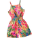 Shein Tween Girls Tropical Print Jumpsuit - Casual Summer Romper