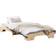 vidaXL Natural Solid Pine Wood 90 x 190 cm Ergonomic Frame Bed
