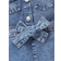 Shein Baby Girl Basic Casual Middle Blue Wash Water Belted Denim Romper